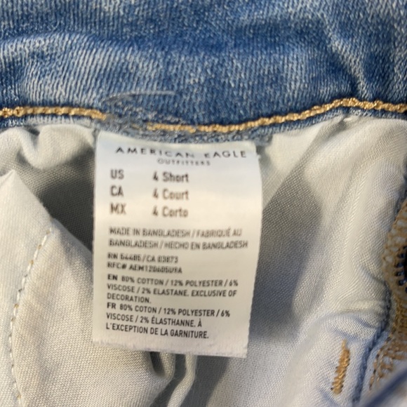 American Eagle Outfitters Next Level Stretch Denim Jeans 4 Short - Picture 5 of 7